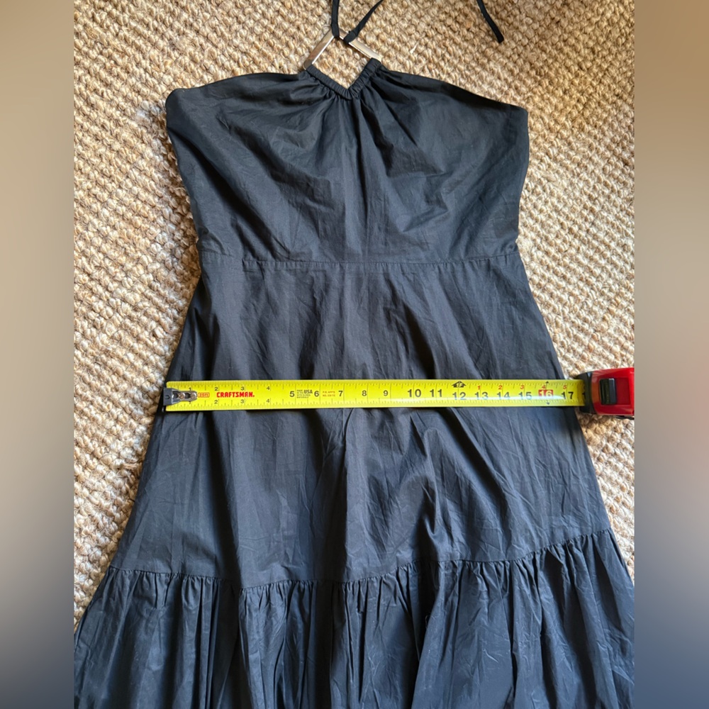 ⚜️Aqua Bloomingdale’s Black Halter Maxi Dress with Metal accent. NWT ⚜️ - Picture 12 of 13
